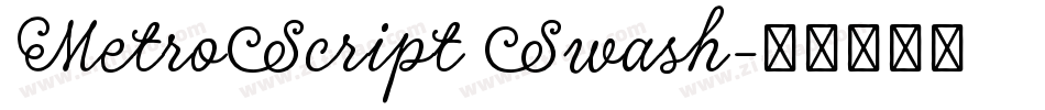 MetroScript Swash字体转换